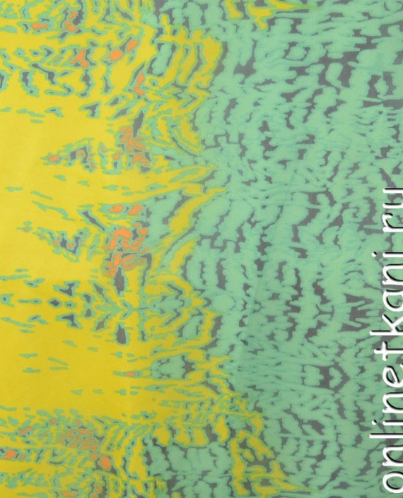Ткань Шелк Шифон Набивной "Карашар" 0270 цвет разноцветный абстрактный картинка 1