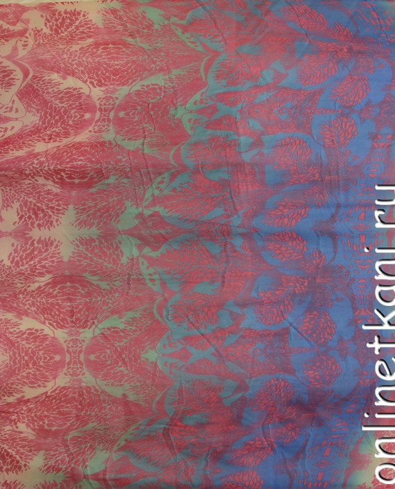 Ткань Шелк Шифон Набивной "Аньда" 0302 цвет разноцветный абстрактный картинка 1