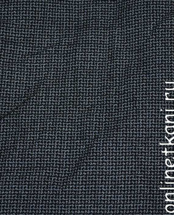 Ткань шерсть "Черное и серое" 0202016 цвет серый картинка