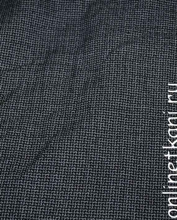 Ткань шерсть "Черное и серое" 0202016 цвет серый картинка 2