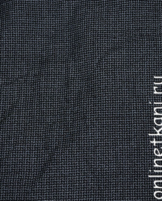 Ткань шерсть "Черное и серое" 0202016 цвет серый картинка 1