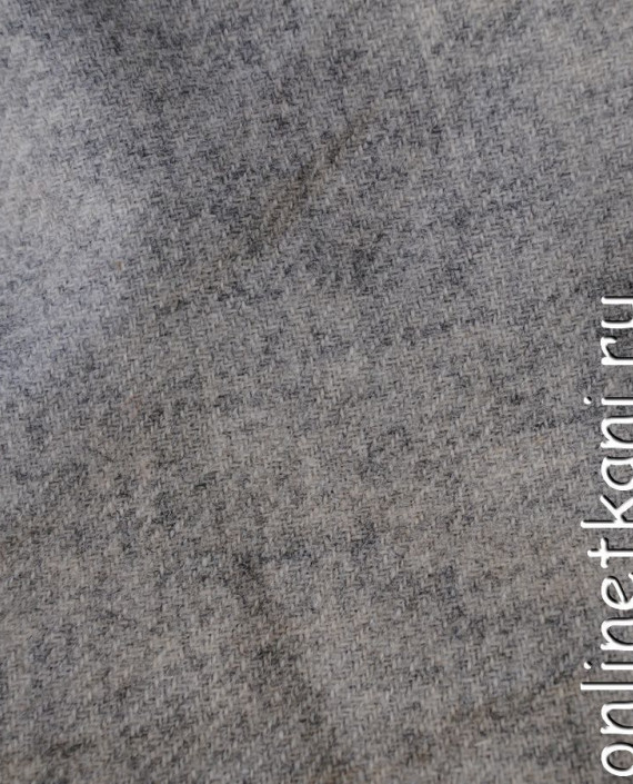 Ткань шерсть "Серая шерсть" 0202018 цвет серый меланж картинка
