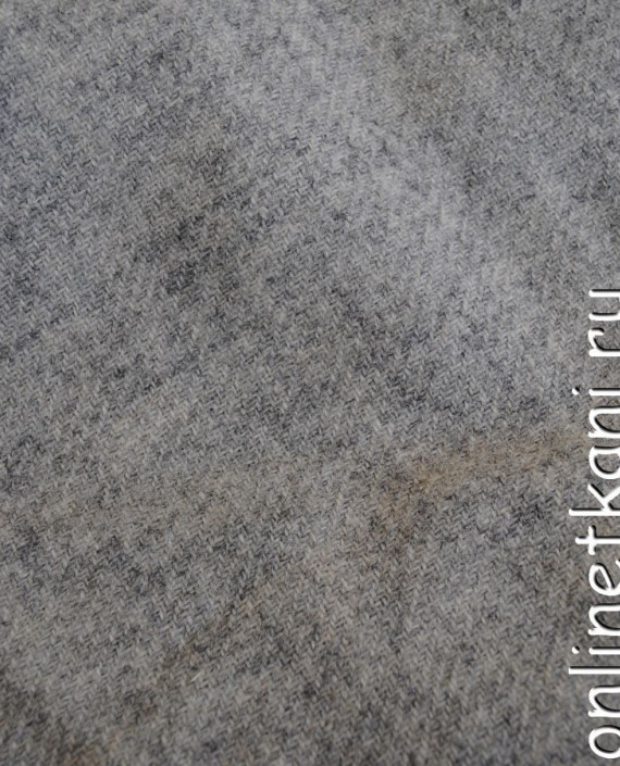 Ткань шерсть "Серая шерсть" 0202018 цвет серый меланж картинка 2