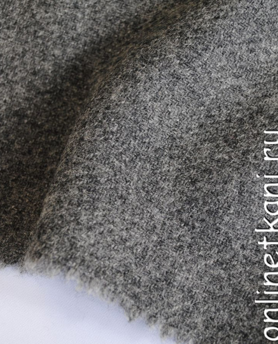Ткань шерсть "Натуральная" 0202021 цвет серый меланж картинка 1