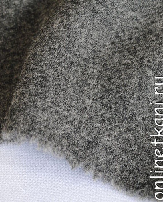 Ткань шерсть "Натуральная" 0202021 цвет серый меланж картинка 2