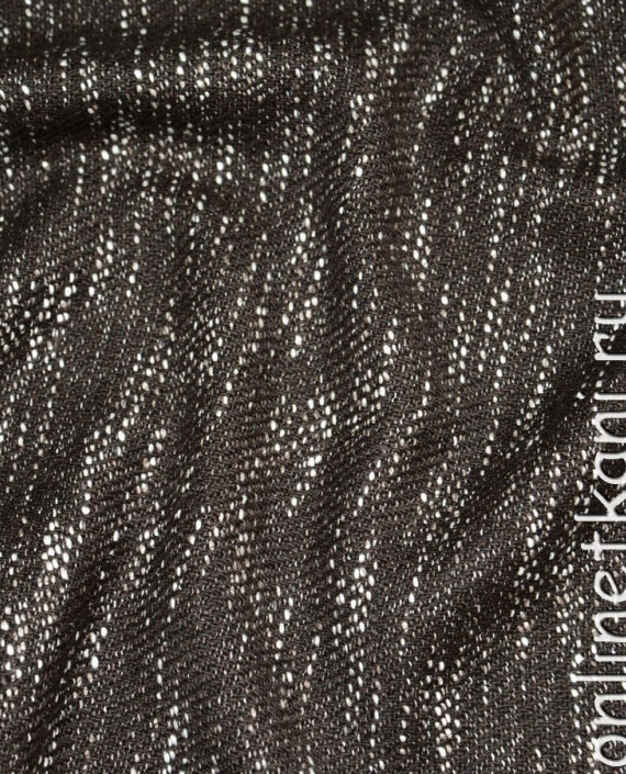 Ткань Шерсть Костюмная "Винсенте" 080 цвет коричневый абстрактный картинка