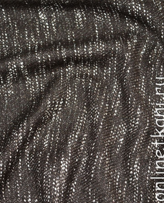 Ткань Шерсть Костюмная "Винсенте" 080 цвет коричневый абстрактный картинка 2