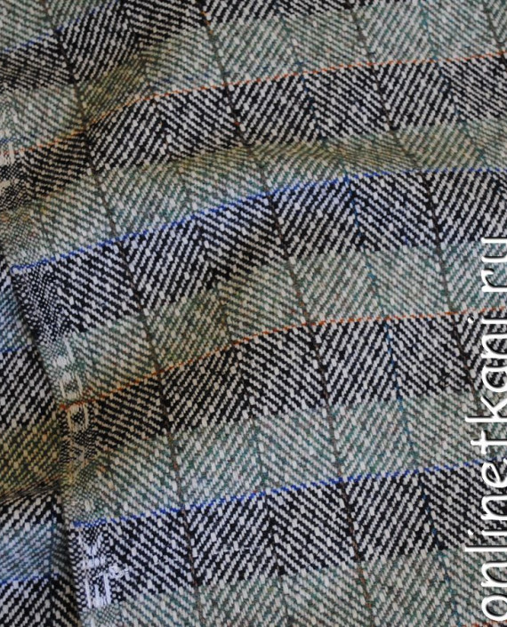 Ткань шерсть "Шерстяная классика" 0202005 цвет серый в полоску картинка