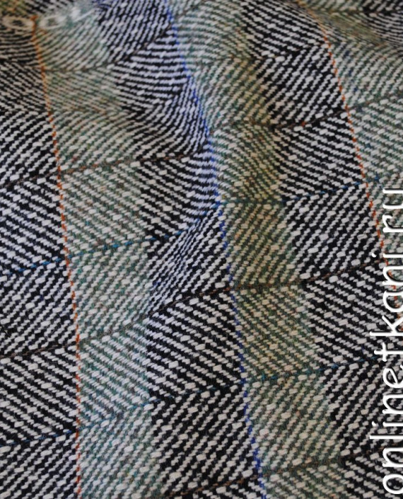 Ткань шерсть "Шерстяная классика" 0202005 цвет серый в полоску картинка 1