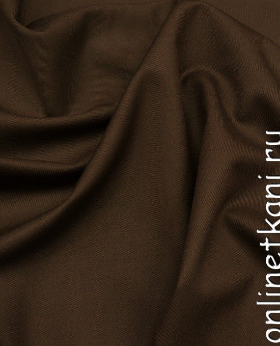 Ткань Шерсть 185 цвет коричневый картинка