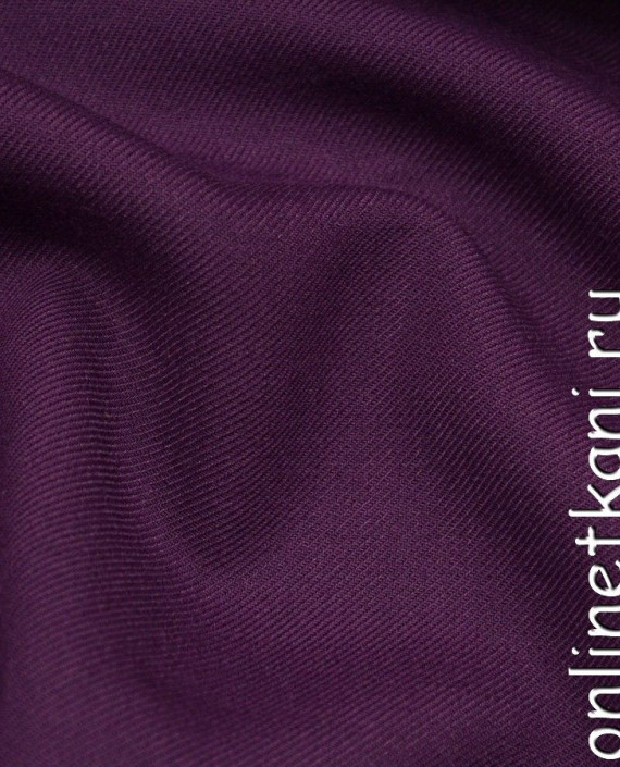 Ткань Шерсть 241 цвет фиолетовый картинка 2