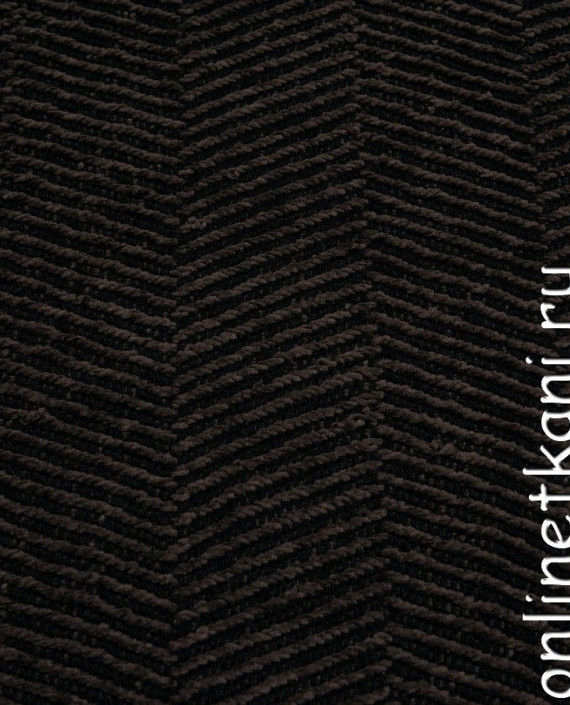 Ткань Шерсть 290 цвет черный геометрический картинка