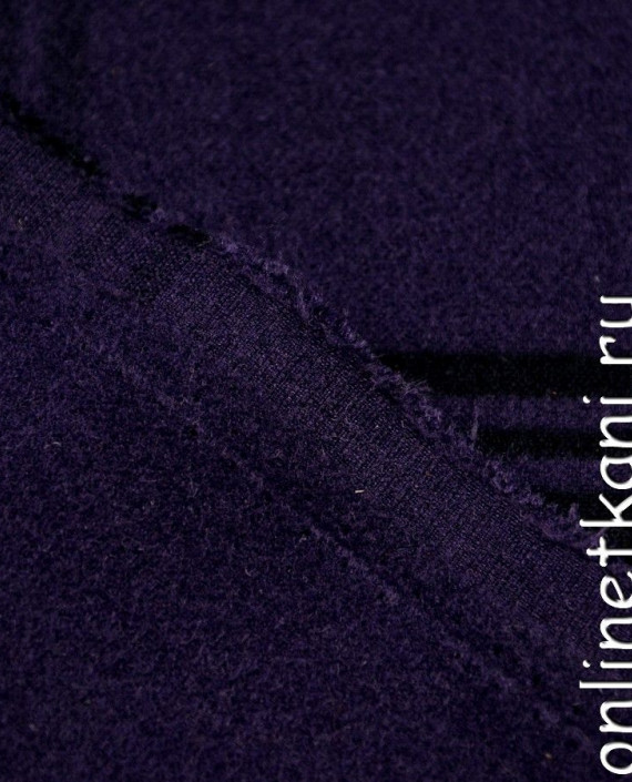 Ткань Шерсть 310 цвет фиолетовый в клетку картинка 1