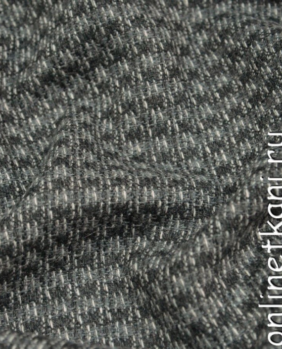 Ткань Шерсть 319 цвет серый геометрический картинка
