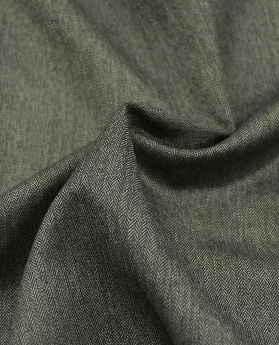 Шерсть костюмная 2449 цвет серый геометрический картинка
