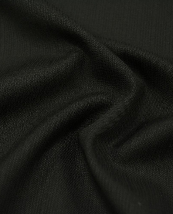 Шерсть костюмная 2453 цвет черный полоска картинка