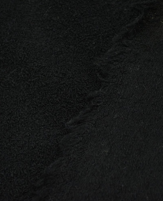 Последний отрез-2м Шерсть Пальтовая  12495 цвет черный картинка 1