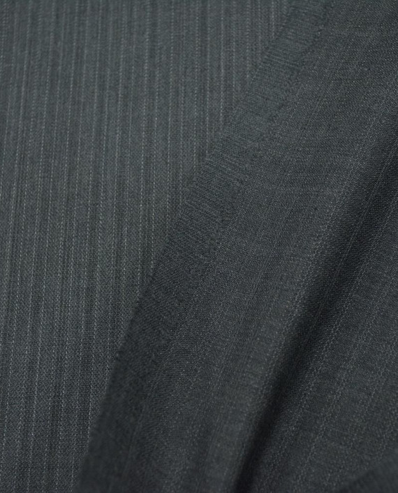 Шерсть костюмная 2515 цвет серый полоска картинка 1