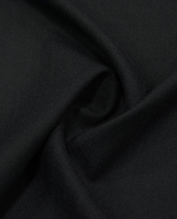 Шерсть костюмная 2525 цвет черный полоска картинка