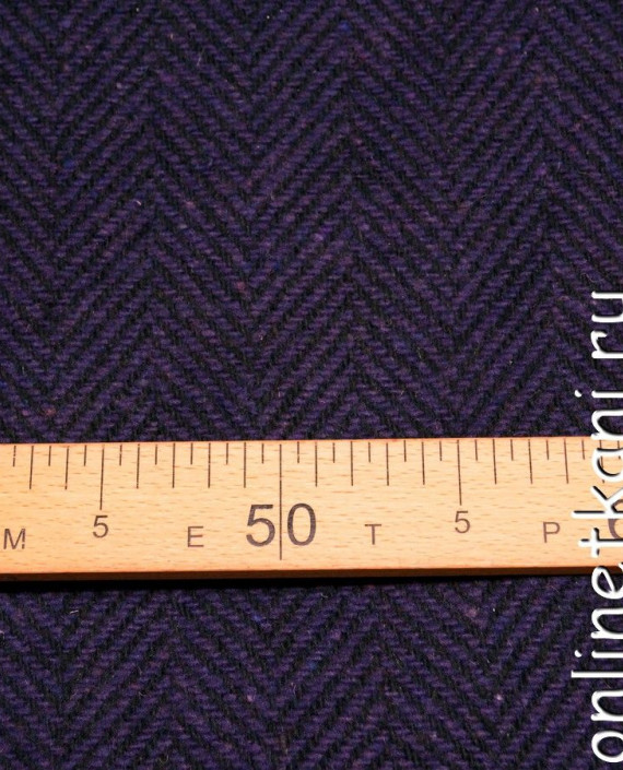 Ткань Костюмная 469 цвет фиолетовый геометрический картинка 1