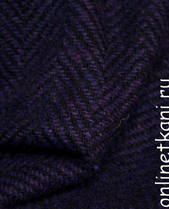 Ткань Костюмная 469 цвет фиолетовый геометрический картинка 2