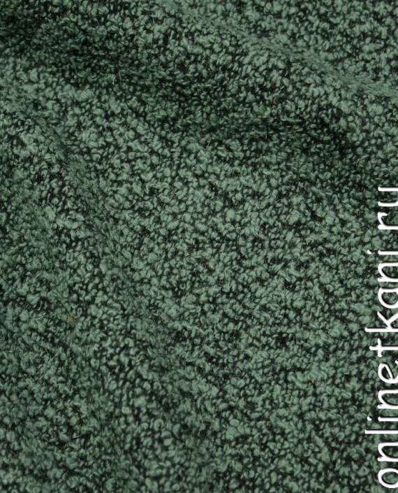 Ткань Шерсть Пальтовая 578 цвет зеленый картинка 1