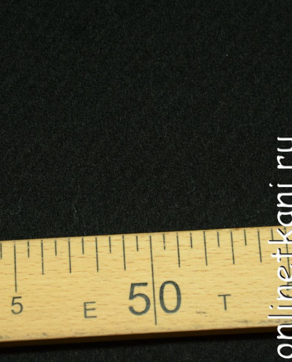 Ткань Шерсть Пальтовая "Вакри" 595 цвет черный картинка 1