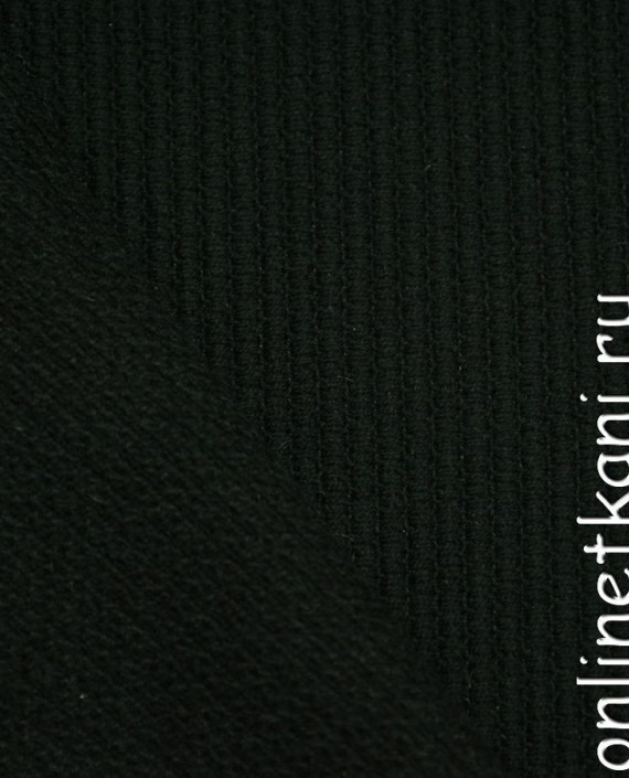Ткань Шерсть Пальтовая "Валенца" 596 цвет черный в полоску картинка 1