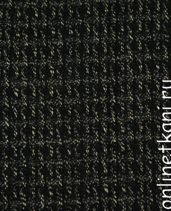 Ткань Шерсть Костюмная 634 цвет серый геометрический картинка