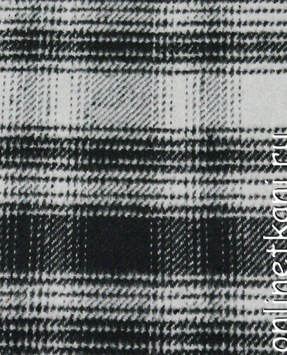 Ткань Шерсть Пальтовая 649 цвет серый в полоску картинка