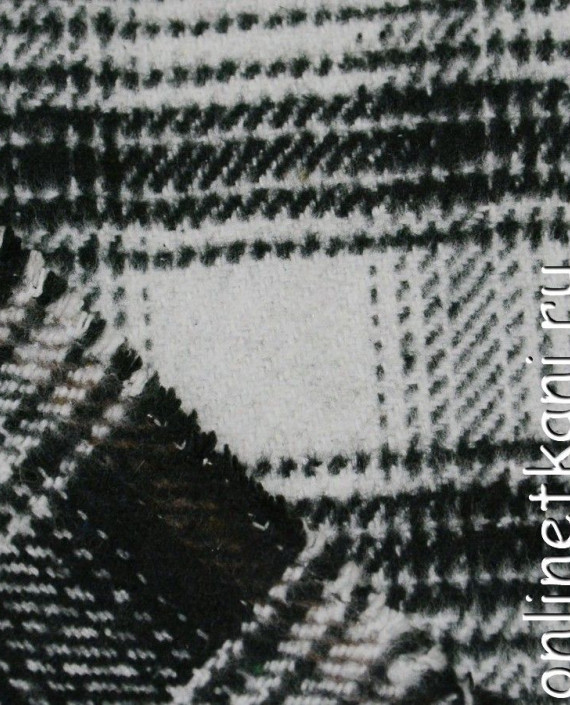 Ткань Шерсть Пальтовая 649 цвет серый в полоску картинка 1