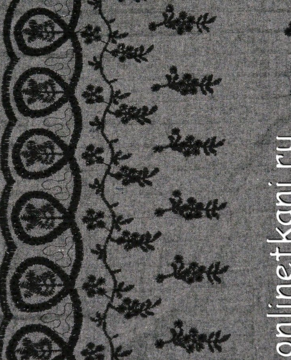 Ткань Шерсть Костюмная 651 цвет серый абстрактный картинка