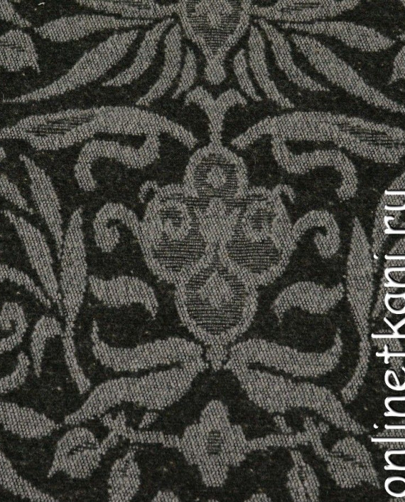 Ткань Шерсть Пальтовая 669 цвет серый абстрактный картинка