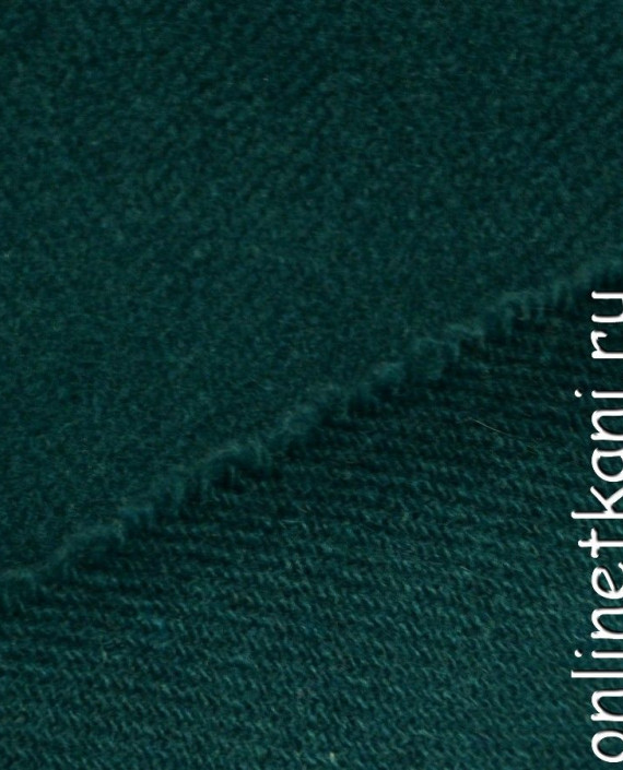 Ткань Шерсть Пальтовая 674 цвет зеленый картинка 1