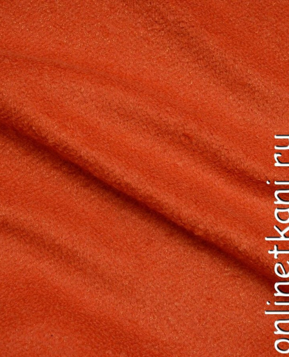 Ткань Шерсть Пальтовая 694 цвет оранжевый картинка