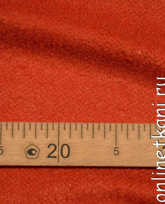 Ткань Шерсть Пальтовая 694 цвет оранжевый картинка 2