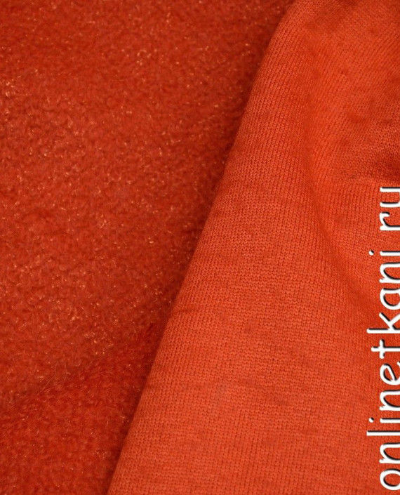 Ткань Шерсть Пальтовая 694 цвет оранжевый картинка 1