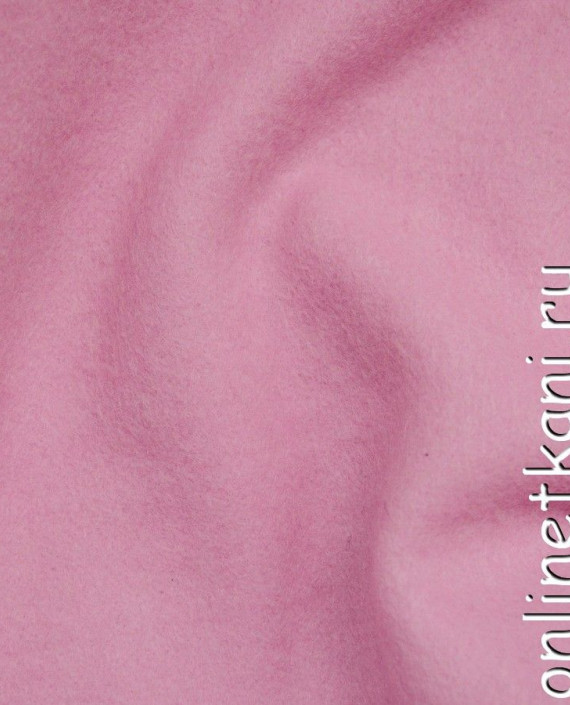 Ткань Шерсть Пальтовая 695 цвет розовый картинка