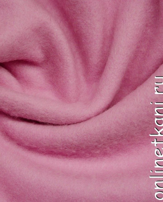Ткань Шерсть Пальтовая 695 цвет розовый картинка 2
