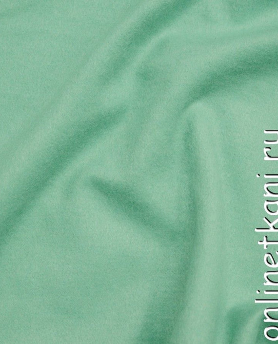 Ткань Шерсть Пальтовая 696 цвет зеленый картинка