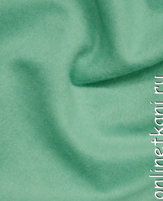 Ткань Шерсть Пальтовая 696 цвет зеленый картинка 2