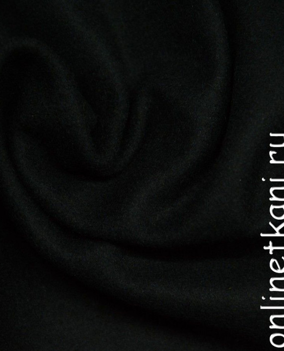 Ткань Шерсть Пальтовая 700 цвет черный картинка 2