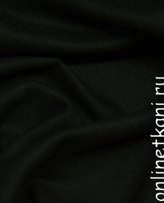 Ткань Шерсть Пальтовая 705 цвет черный картинка 1