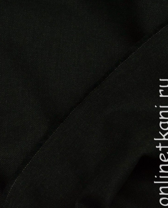 Ткань Шерсть Костюмная 731 цвет черный картинка 1