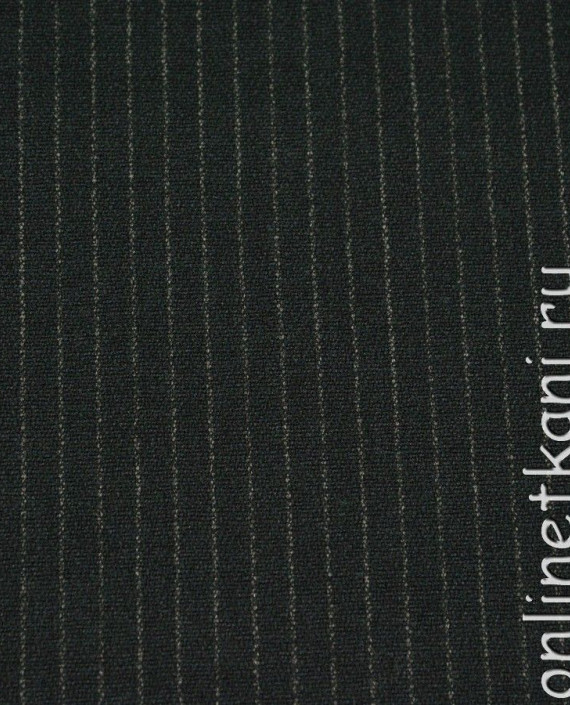 Ткань Шерсть Костюмная 770 цвет серый в полоску картинка