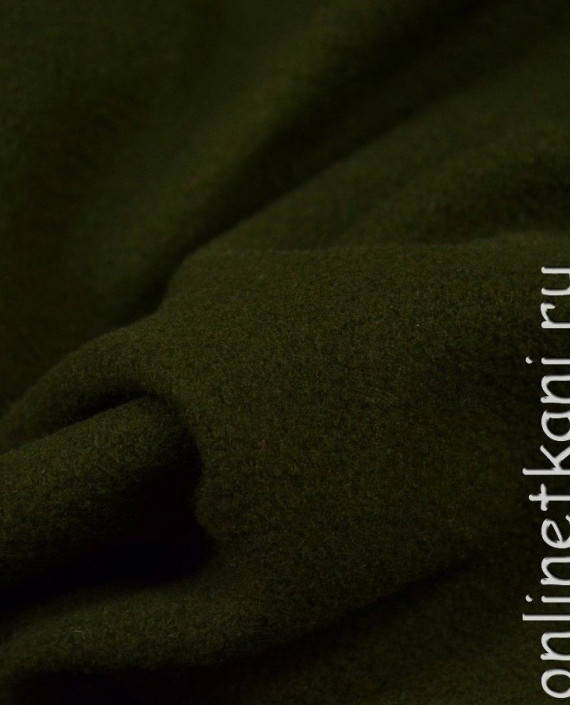 Ткань Шерсть Пальтовая 790 цвет зеленый картинка 1