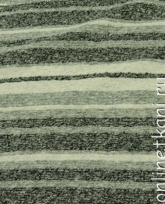 Ткань Шерсть Пальтовая 793 цвет серый в полоску картинка