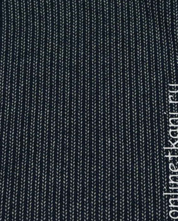 Ткань Шерсть Пальтовая 805 цвет серый в полоску картинка