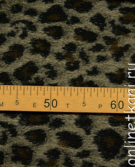 Ткань Шерсть Пальтовая 808 цвет бежевый леопардовый картинка 1