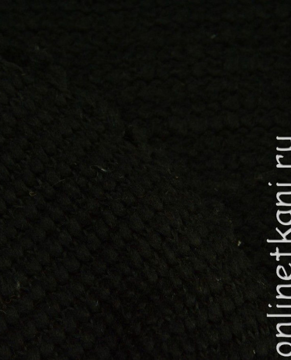Ткань Шерсть Пальтовая 813 цвет черный картинка 1